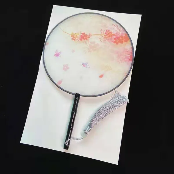 부채 스타일장식 둥글 궁선 망종 무용 차이나스타일 클래식한 여성용 소품 한나라의복 디스플레이촬영 T08 플라워 기본