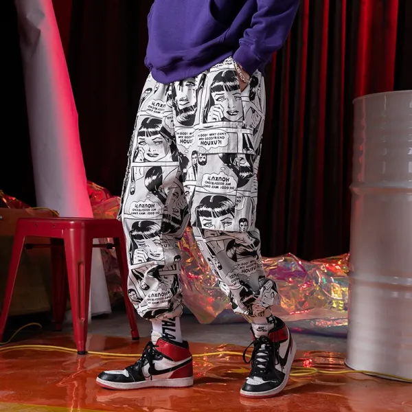 벨라루티 럭셔리 프린트 카고팬츠 캐주얼 데일리