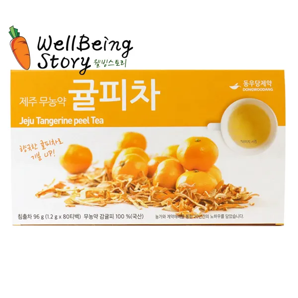 동우당 제주 무농약 귤피차 80티백 옴니허브 1.2gX80, 96ml, 1개, 96g