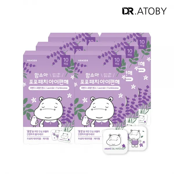 닥터아토비 함소아 포포패치 아이편해 라벤더+프랑킨센스 X 6set 60매입 라벤더+프랑킨센스