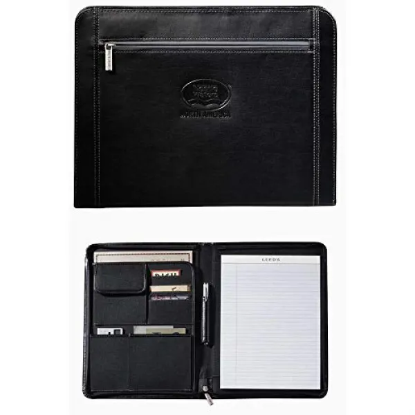 Leeds Executive Metropolitan Zippered Padfolio 리즈 경영진 Metropolitan Zippered Padfolio, 1