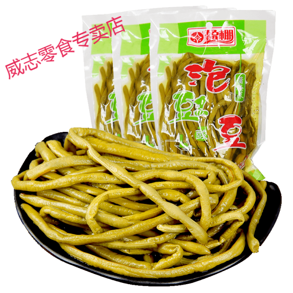 쓰촨 김치 산 콩꼬투리 장아찌 반찬 아래 반찬 농가 자제 풍동부 소주 포장, 상세페이지 참조
