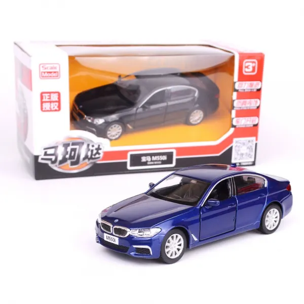 포르쉐 람보르기니 벤츠 지바겐 마 케 라오 마이바흐 다이캐스트 라오 합금 자동차 맥라랜 Bmw 장난감 모델 장식 모형 미니카 Bmw M500i 블루 무음광판