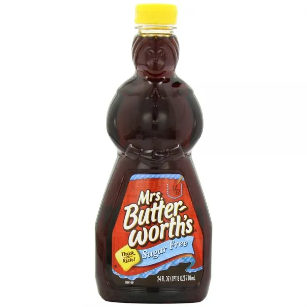 Mrs Butterworth Sugar Free Syrup 24oz 미세스 버터워스 무설탕 시럽 710mL, 1개