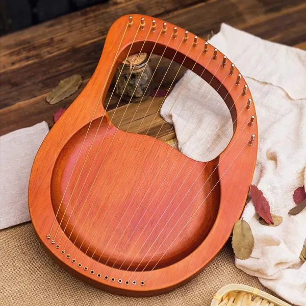 하프 16 Tone Harp10 String Lyre Ya Qin16 String Portable T10 10음 리라 상운 순록 복고 거문고 가방+
