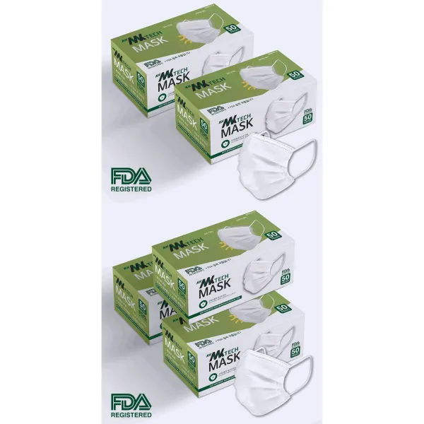남해 평면마스크 MB필터사용 FDA (미국식약처 등록완료제품) 4BOX구매시 택배비무료 단가인하 1BOX당 6 000원, 화이트 1BOX(50EA)