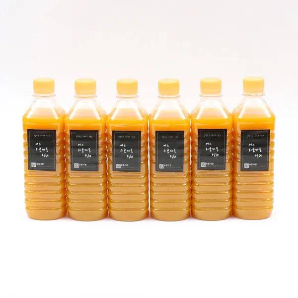 [어느시골마을식혜] 밥알없는 수제 무설탕 단호박 식혜, 6병, 500ml