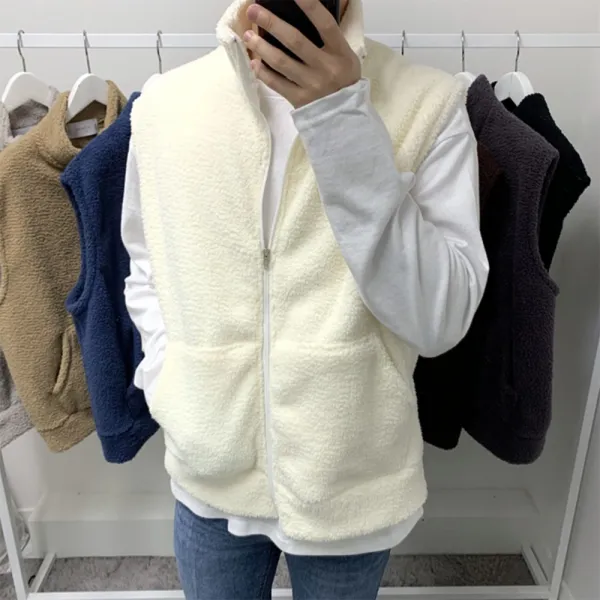남자 여자 양털 포근이 가성비 기본핏 조끼