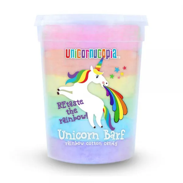 Unicorn Barf Cotton Candy 유니콘 솜사탕, 1개