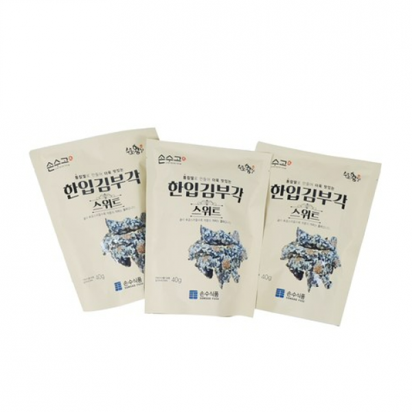 손수식품 손수고 한입 김부각 스위트, 40g, 6개