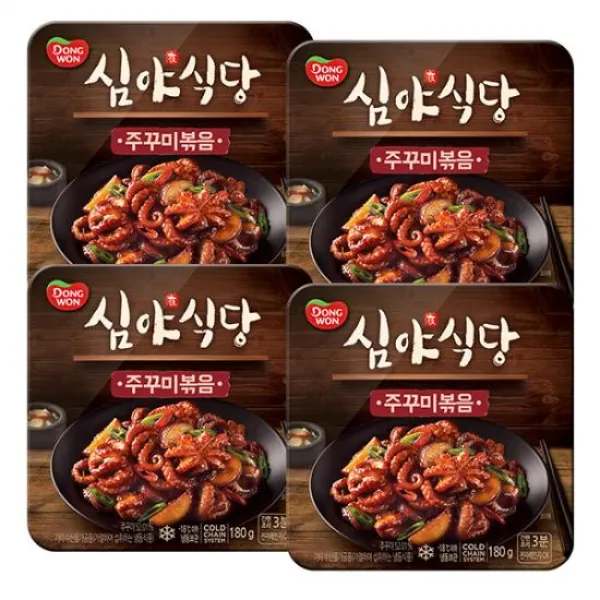 [동원] 심야식당 주꾸미볶음 180g*4, 상세 설명 참조