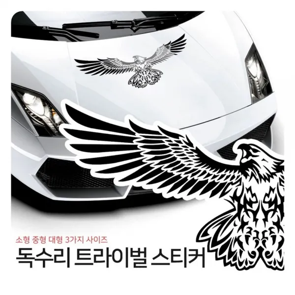 독수리 트라이벌 스티커 차량 승용차 대형