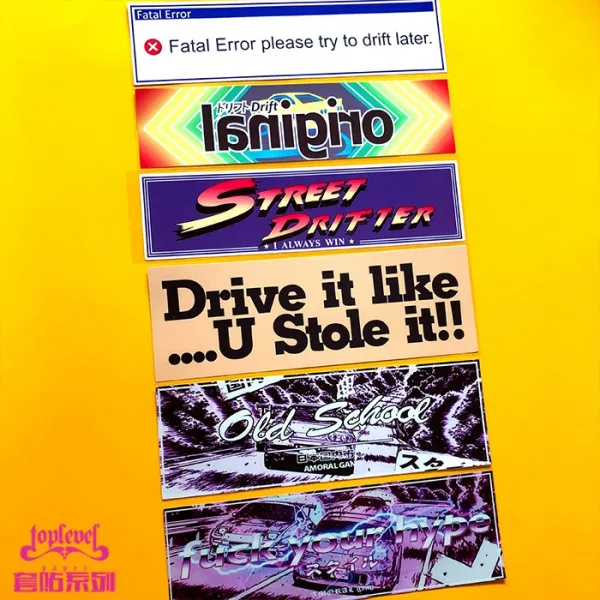 싸이코템포 자동차 스티커 TLP 덧대어 붙이다 JDM 스트릿 DRIFT 떠다니다 뒤치다꺼리함 가을 명산이다 문자 제시, 한 6개 (평준화됐다 롱 25CM )