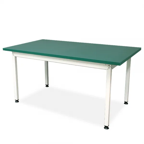 도디스 작업다이 택배 포장 작업테이블 이동식 철제 작업대, 1800mmX800mm, 03. 청녹색_아이보리, 높낮이기둥