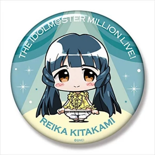 [아이돌 마스터 굿즈] 미닛츄 아이돌 마스터 밀리언 라이브! 북상 麗花 빅 캔 뱃지, 단일상품