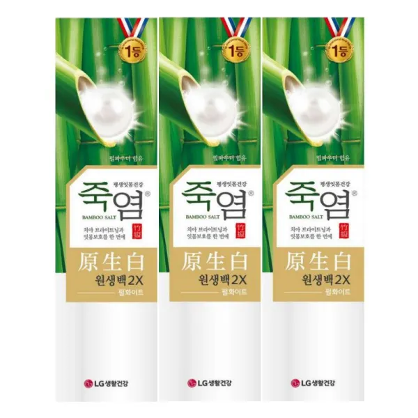 죽염 원생백 치약 120gX3, 단일상품