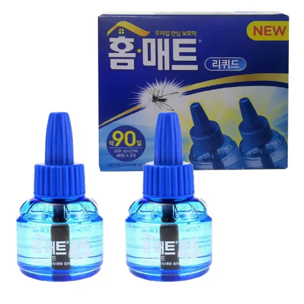 모기훈증기 홈매트리퀴드용 45일 리필2병 해충퇴치기/벌레퇴치기/모기퇴치기/초파리트랩/벌레잡는기계/날파리퇴치/해충퇴치램프/해충박멸/모기잡는기계/파리끈끈이 단일 모델명/품번