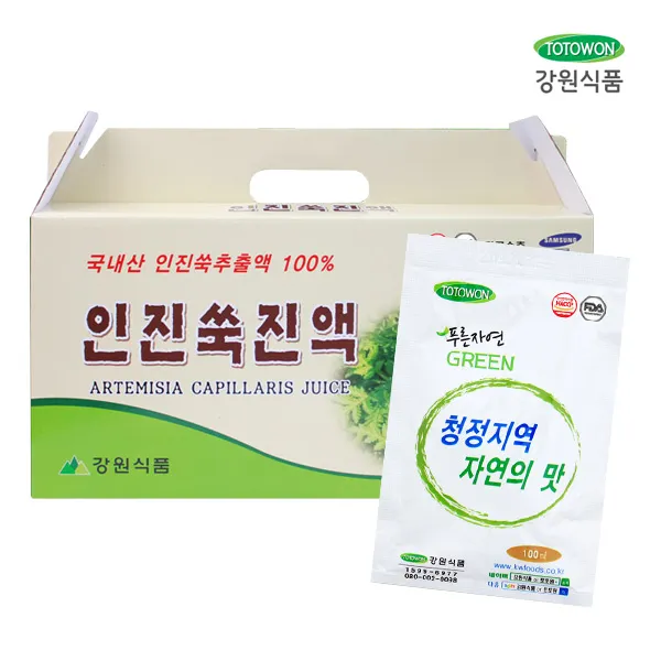 강원식품 인진쑥 진액 100mlx30포/인진쑥추출액100% 단품