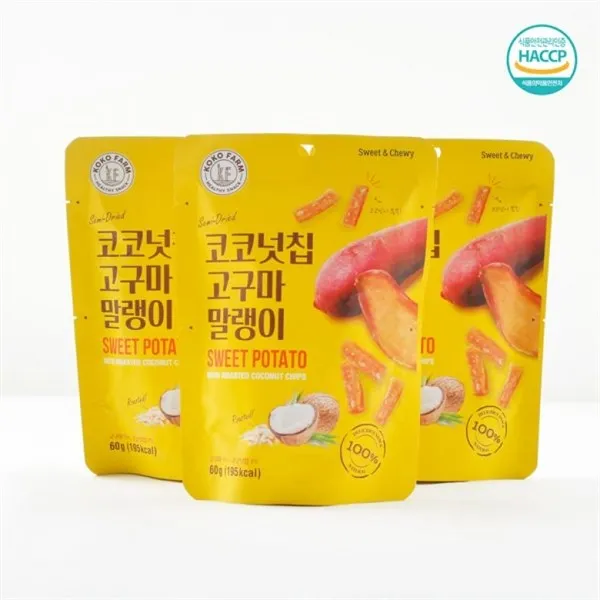 감동몰 달담 코코넛칩 고구마 말랭이 60g x 10팩, 단일상품/단일상품