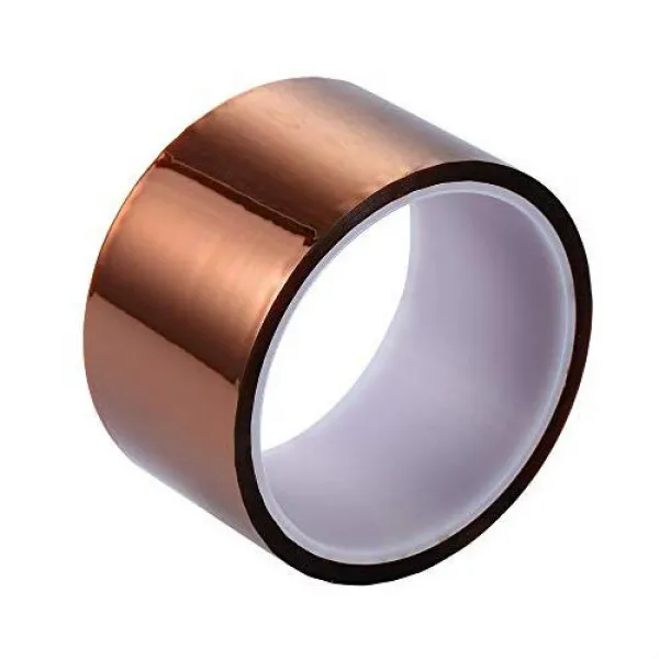ASPEN BURG 2 Rolls (10mm and 5mm) High Temperature Heat Resistant Kapton Tape Polyimide Film Adhesive Tape, Size Name = 50mm