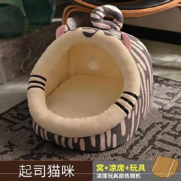 전기냄비 ~ 레드고양이 보온타입 털융 고양이집 강아지 침대헤드 고양이냄비 겨울날 공주침대 정리 전기온열 고양이우리 안의 고양이, T08-고양이 미(아이스매트)-클래식 4.0, C03-중간사이즈(7키로이내 고양이 놀이에 내보내다