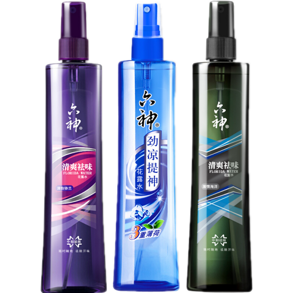 * 6 신 스프레이 화로수 180ml*3병 청이령란 격정 해양 상큼한 냄새 제거 정신 차리고 차가움 제어 모기 지가려움 방지 모기 물모, 단일상품