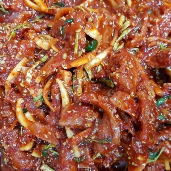  홍미진진 홍어회무침 홍어무침 1kg 2kg 1팩