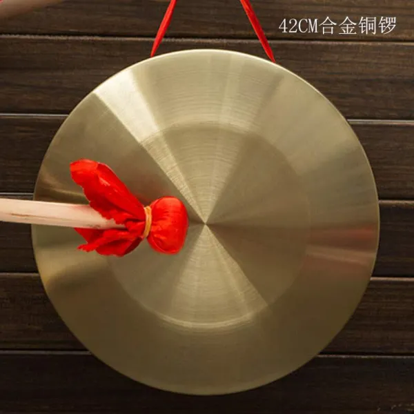 QINQI 징 만담 소품 세트 북악기 32cm 36cm 42cm 홍수방지 조기경보