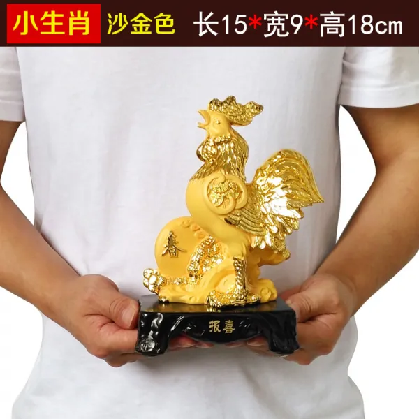 와이유 말소품 12생쇼상조소우호랑구렁이마양원숭이닭돼지속상풍수가 거실장, 소생초계사금고15*9*18CM