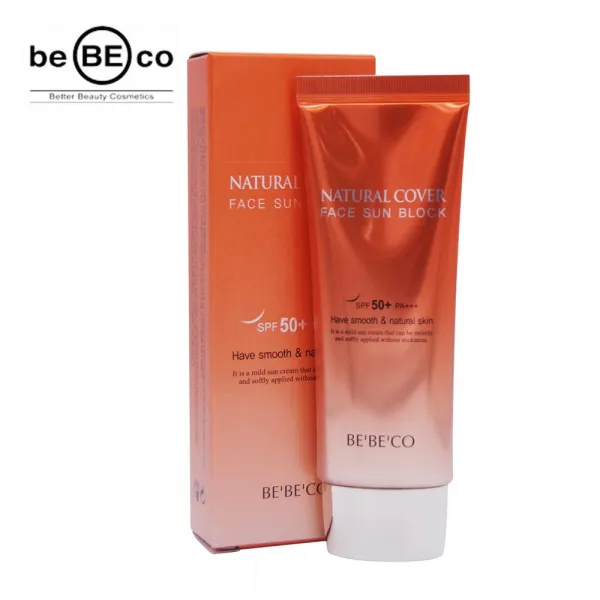 베베코 네추럴 커버 페이스 선 블럭 선크림, 1개, 70ml