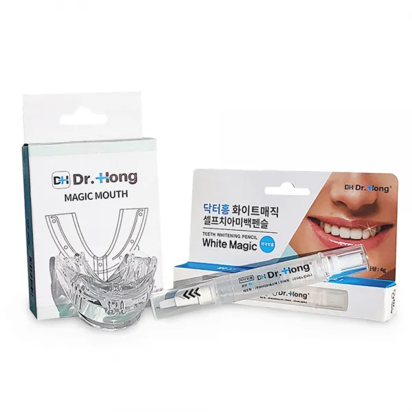 닥터홍 치아미백 자가미백 화이트닝 치아미백제4g+마우스피스 1set 4ml