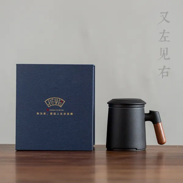 빈티지 찻잔 앤틱찻잔-594600556936, 무 유야 헤이 (2 세대) + 티 캐디 선물 상자 / one size