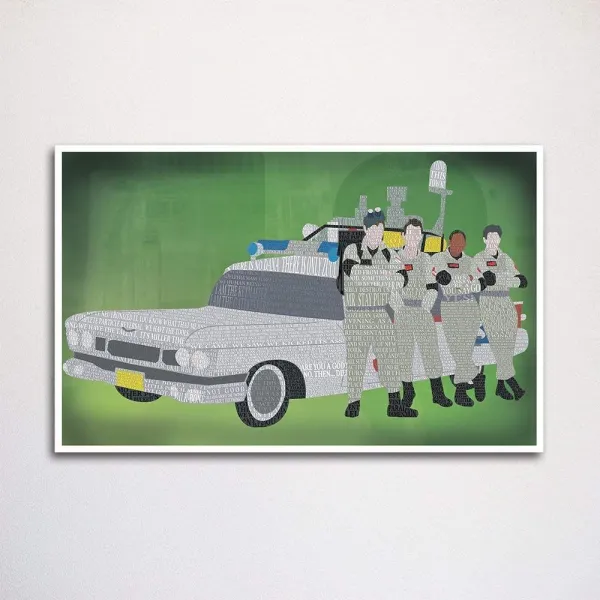 The Art of Scott W Smith 따옴표로 만든 | | 고스트 버스 터즈 워드 아트 인쇄 11x17 