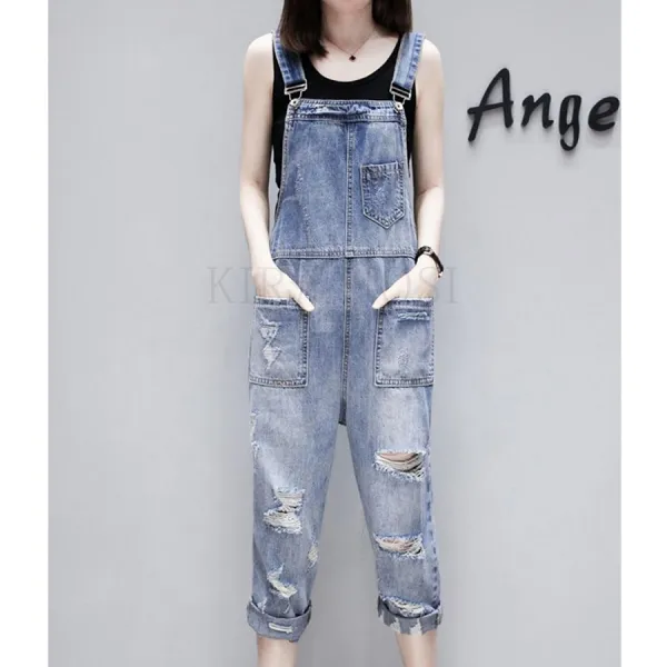 Kirahosi 박시 데님 멜빵바지 학생 귀요미 데일리 486호+덧신증정 Dnpkmaua
