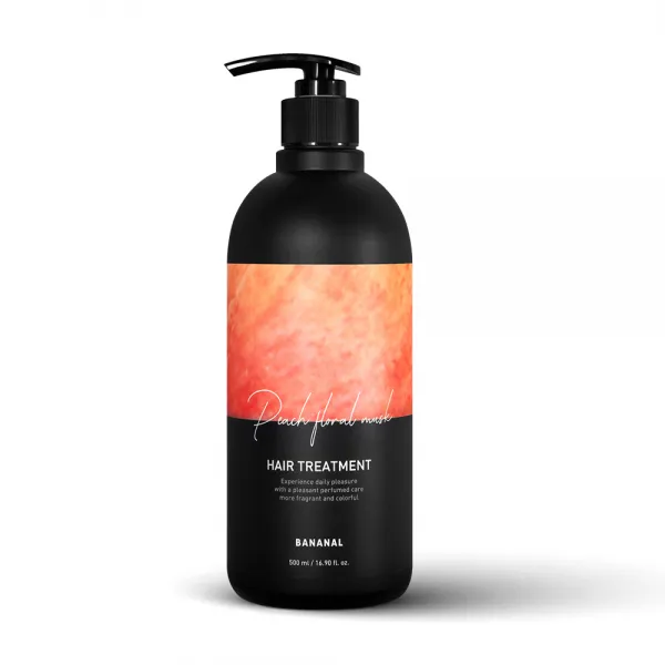 바나날 퍼퓸드 헤어 트리트먼트 피치 플로랄 머스크 500ml, 1개