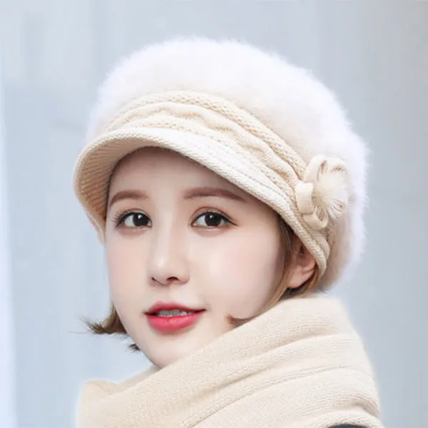 붕붕몰 앙고라 모피 모자 A11143