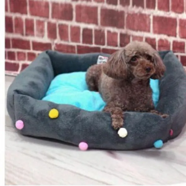 Jge258249 초대박 라지 패리스독 폼폼이 베드 애완용품 애견방석 애견여름방석 애견시원한방석 애견대나무방석 그레이