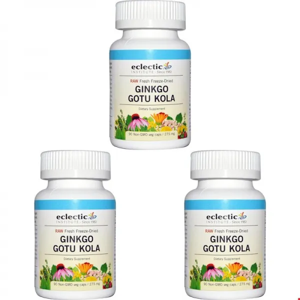 이클레틱 인스티튜션 은행 고투 콜라 나무 275 mg 90개입 GMO 무첨가 베지알약형, 3개묶음, 1