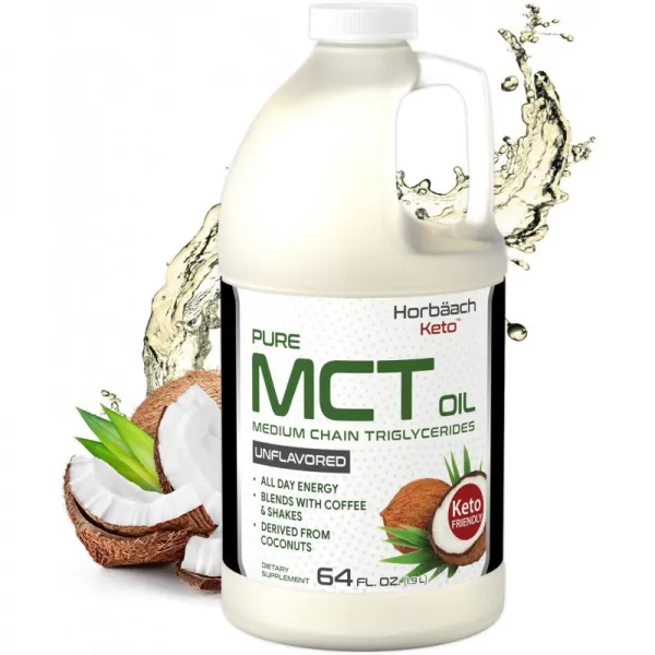 Keto Mct 오일 64oz | 거대한 크기 및 무향 | 커피 차 및 주스 음료와 혼합 | 100 % 순수 | 채식주의 자 및 비 Gmo | 작성자 1 단일옵션