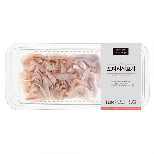 은하수산 국내산 숙성 도다리 세꼬시 120g(초고추장 생와사비 사시미 간장 증정), 1개, 120g