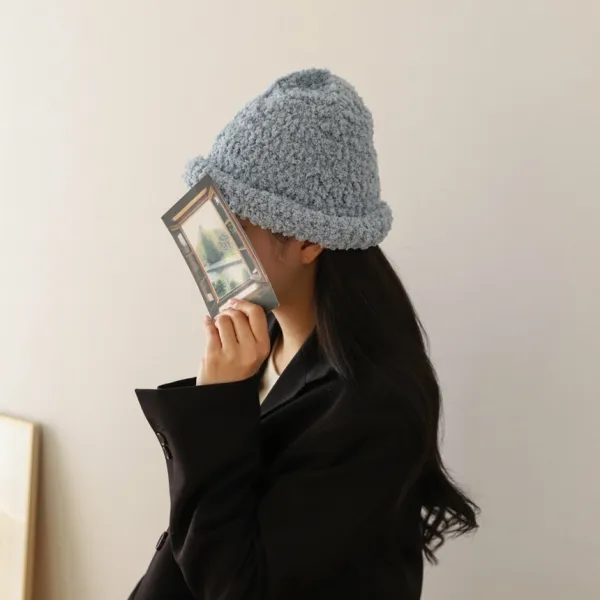 유니모노 소보루 뽀글이 털 비니