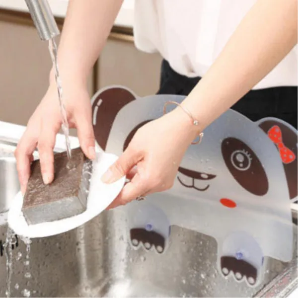 냉장고물튐방지용 싱크대물막이 물튀김 설저기용품 설거지 신혼부부 주방인테리어, 1개, LW 판다 싱크대물막이