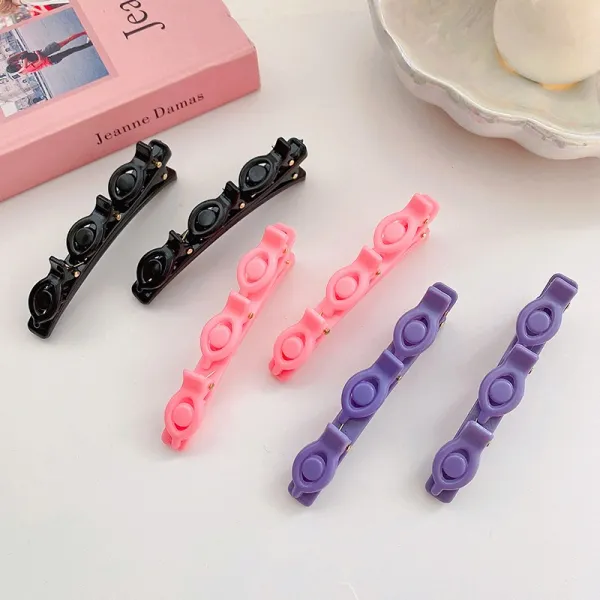 오리입집게 운전대 머리집게 앞머리 솔리드 무지 사이드 쇄발 머리핀 여성 인싸템 신기 헤어액세서리 이마 4630942414