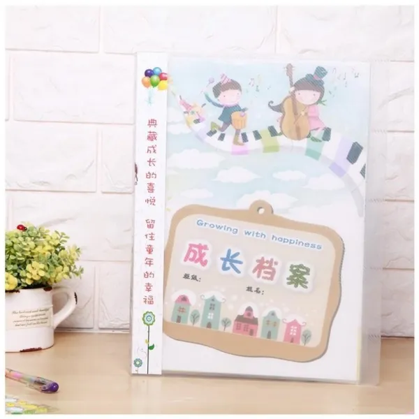 성장기 녹취록 초등학생 졸업 6 년 급기념 DIY12세서류 작업 페이지, 음악 스카이 60장 60 주머니