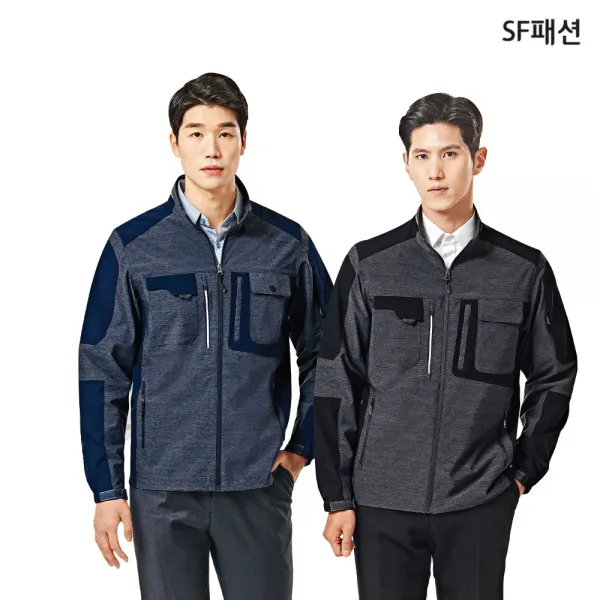 춘하 카치온 스트레치 내근직 자켓 스판 근무복 점퍼