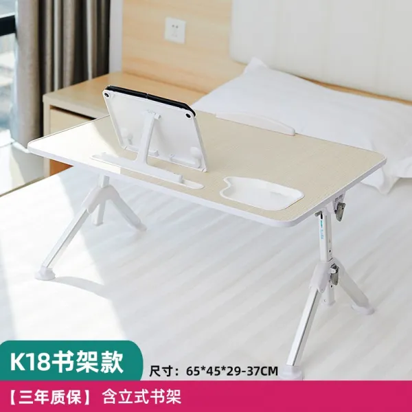 침대책상 승강 침대용책상 접이식 기숙사 상단침대 높이추가 학습 작은탁자 편리한 이동식 노트북테이블 가정용침대 창문이 작다 테이블판 대학생 침실 테이블식, T01-K18책꽂이 타입포함 스탠드