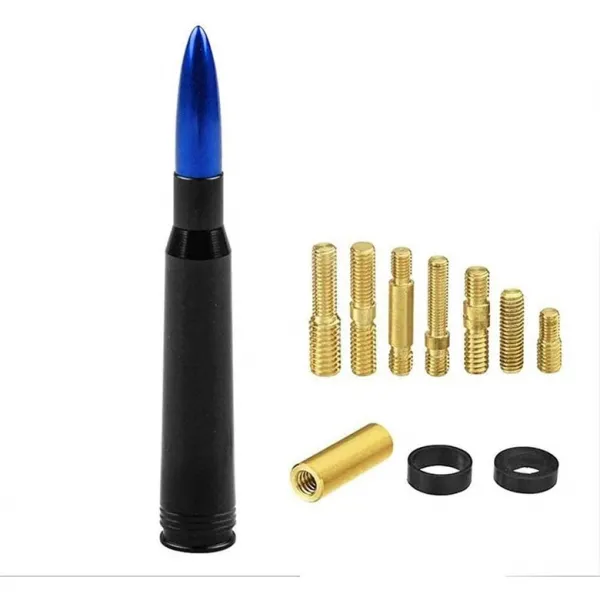 Soomee 지프 랭글러 Jk 및 Jl 2007+ 교체 안테나 불렛 | 액세서리 블랙 Blue