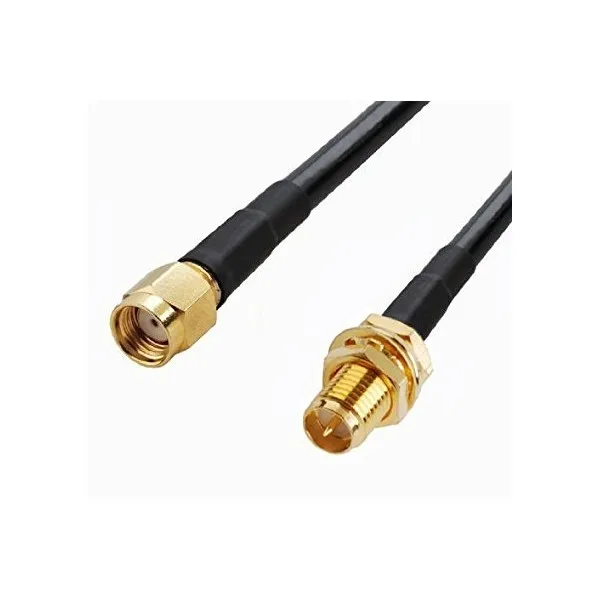 RP-SMA 여성 방수 벽 RG58 1M에 MPD 디지털 방식으로 A2-DJ43-1IHF RF 떠꺼머리 케이블 RP-SMA 남성 MPD Digi, 단일상품