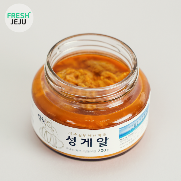 제주 자연산 100% 성게알 200g 우니 김녕해녀마을 / 제주성게알 100%