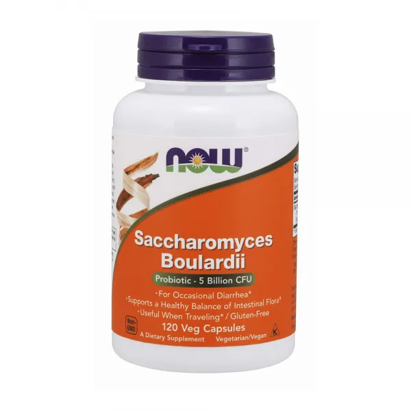 나우푸드 Now Foods 사카라미세스 보울라디 Saccharomyces Boulardii 5 Billion CFU Probiotic 120 캡슐, 1팩, 1팩